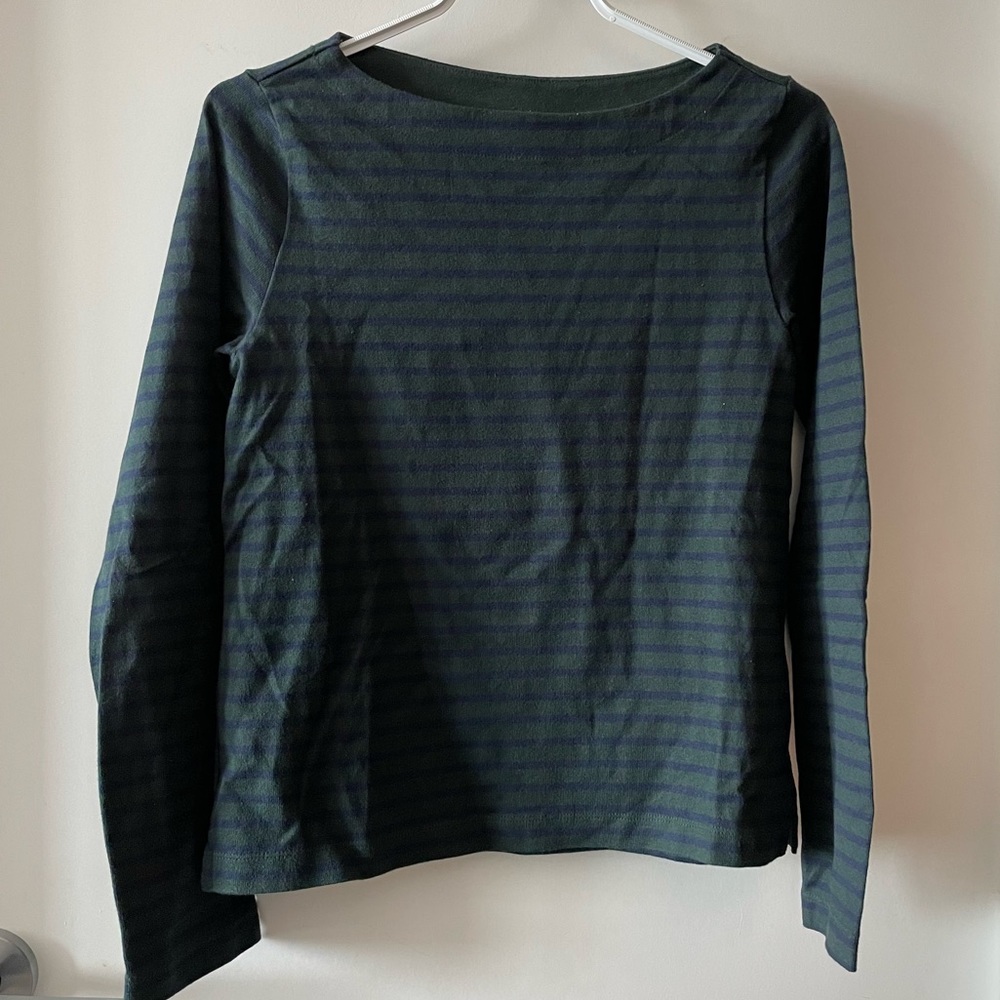 NWOT Uniqlo Striped Long-Sleeved Cotton Shirt